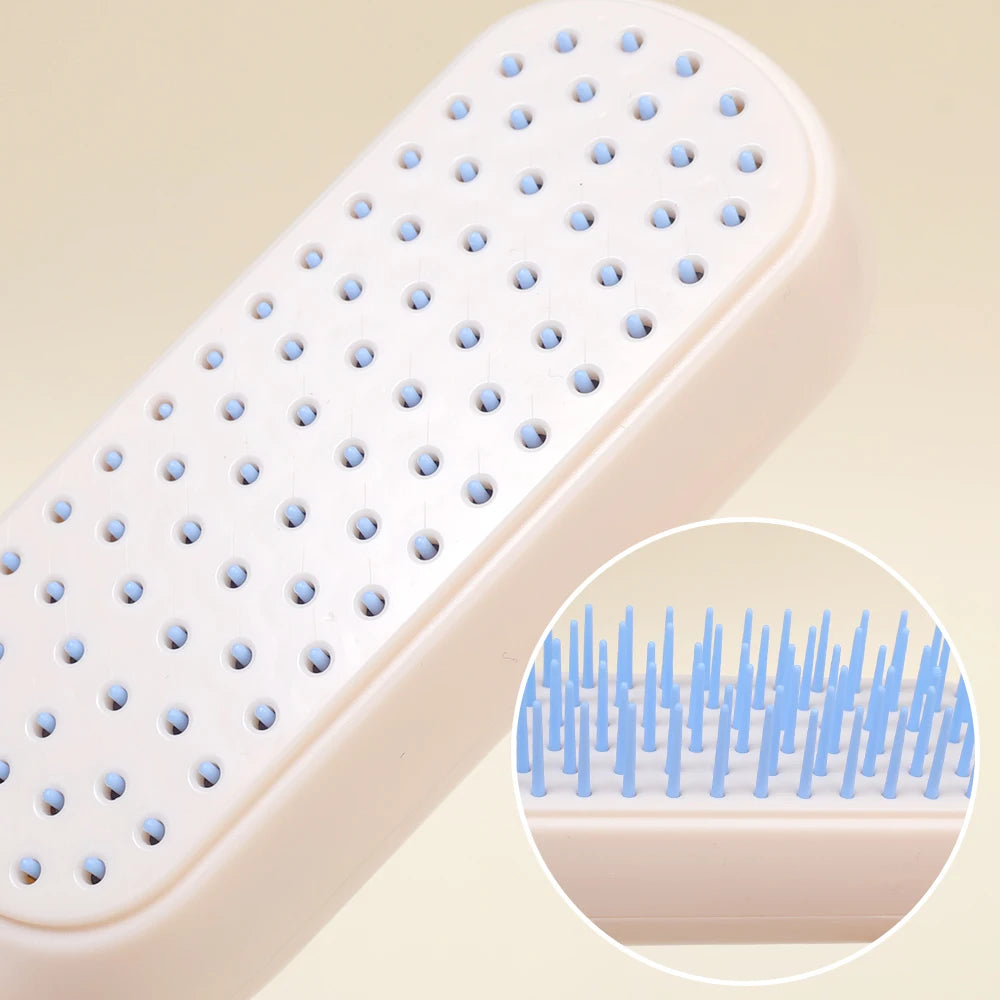 Dual-Function Anti-Tangle Comb: Regular & Massage Use