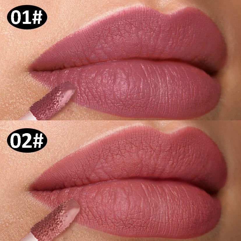 Waterproof Velvet Matte Lipstick, Long Lasting, Non-stick Liquid Lipsticks