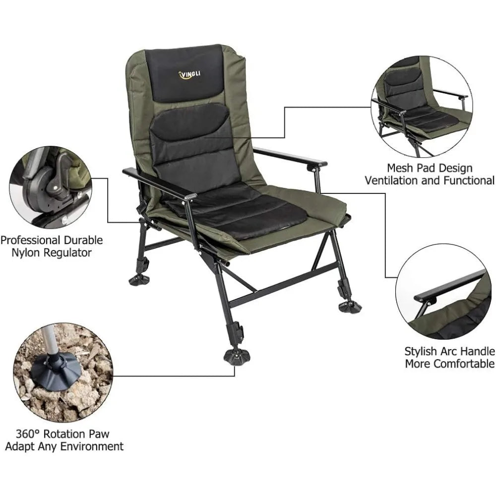 Heavy Duty Adjustable Fishing Chair