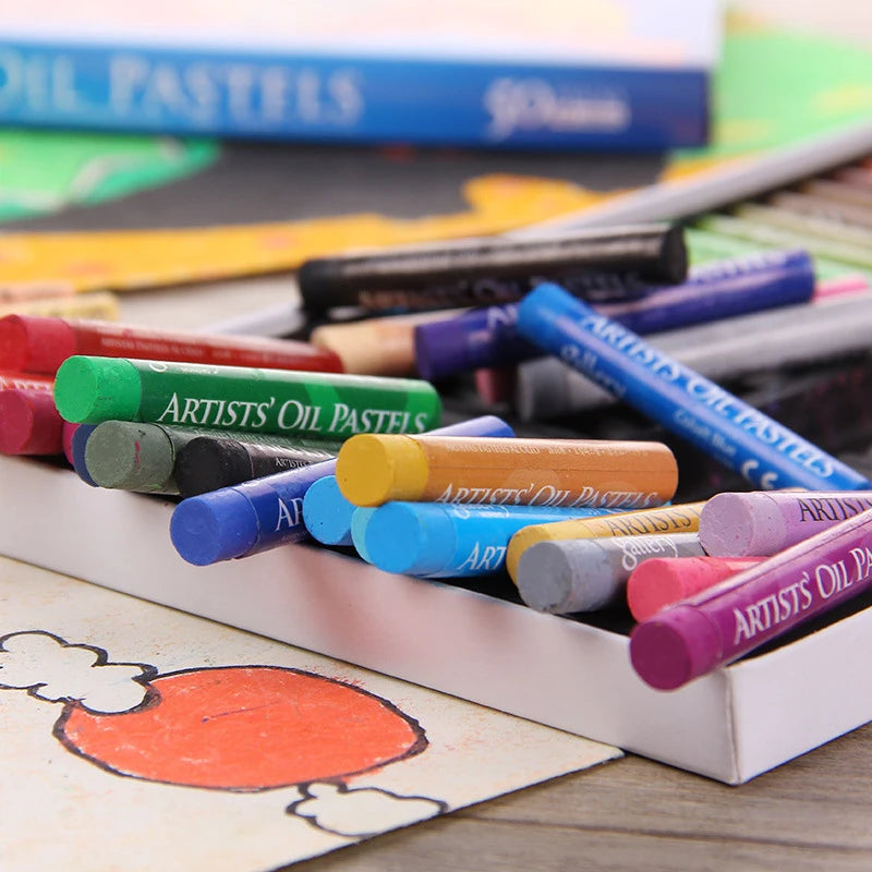 Soft Oil Pastel Set: Non-Toxic Washable Art Crayons for Drawing