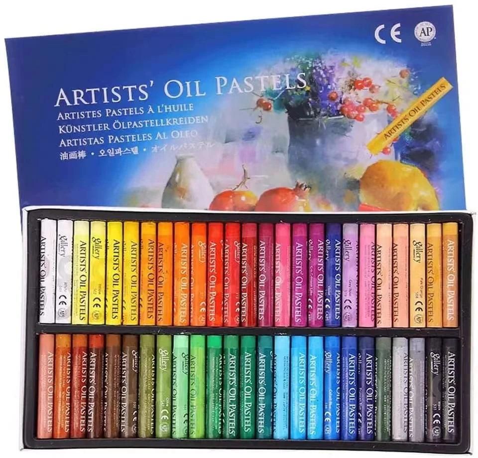 Soft Oil Pastel Set: Non-Toxic Washable Art Crayons for Drawing