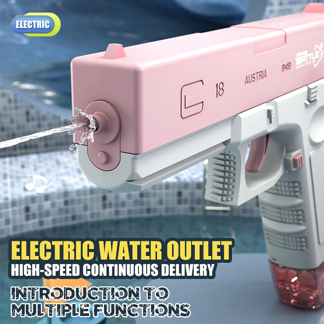 Water Gun, Bursts High-pressure Automatic Water Spray