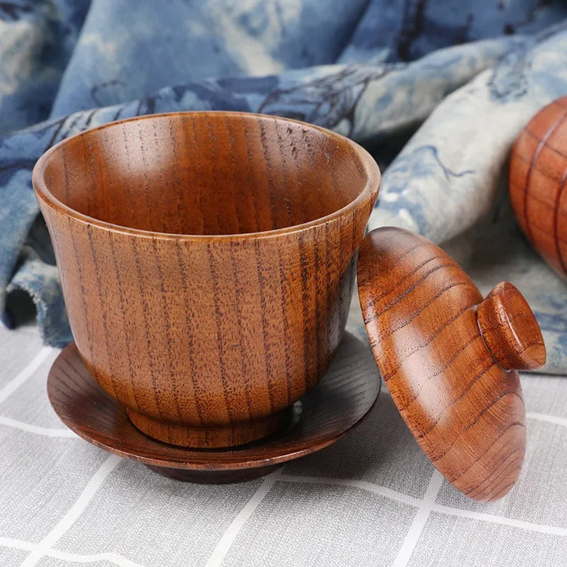 Wooden Handmade Cups : Tea, Coffee, Milk, Water, Beer