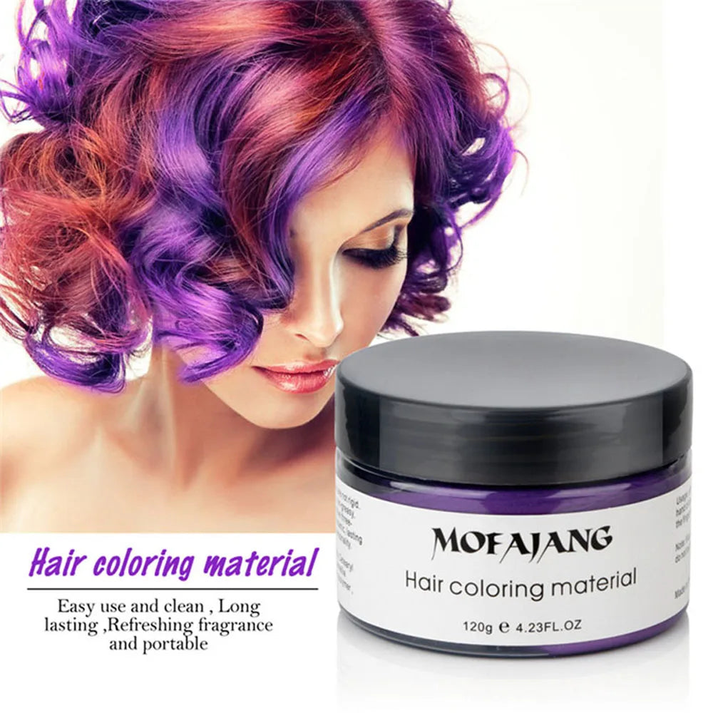 Unisex Temporary Hair Color Wax