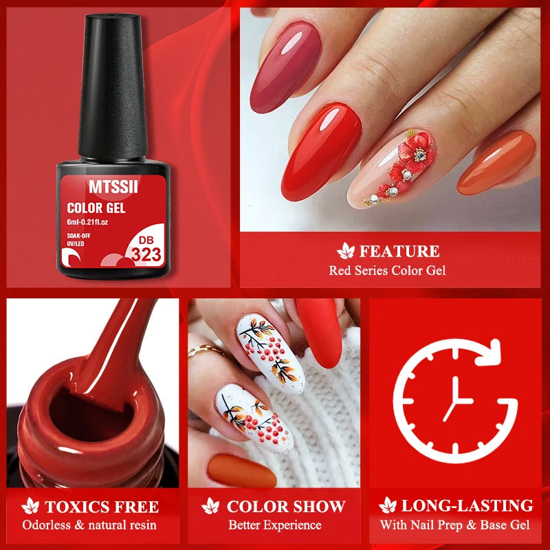 6PCS Gel Nail Polish Set