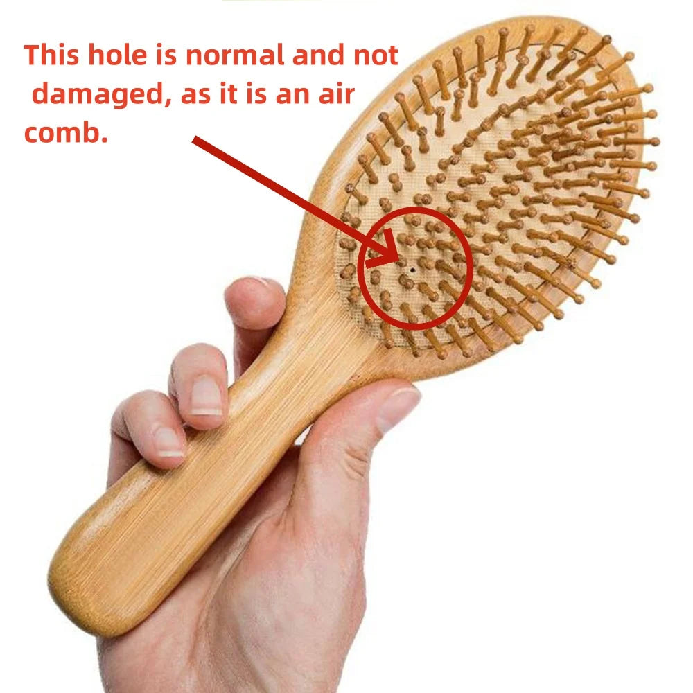 Natural Wooden Comb: Hair Loss Massage and Healthy Hair and Scalp