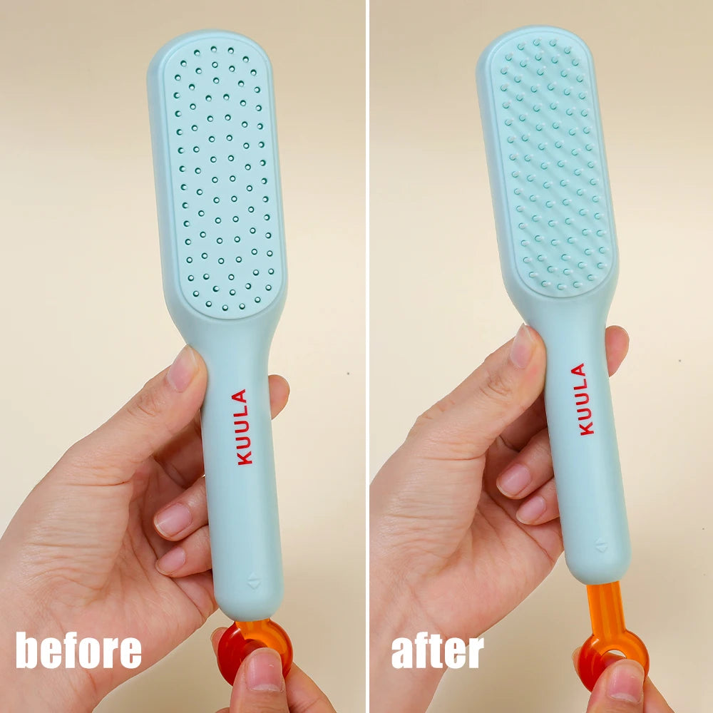 Dual-Function Anti-Tangle Comb: Regular & Massage Use