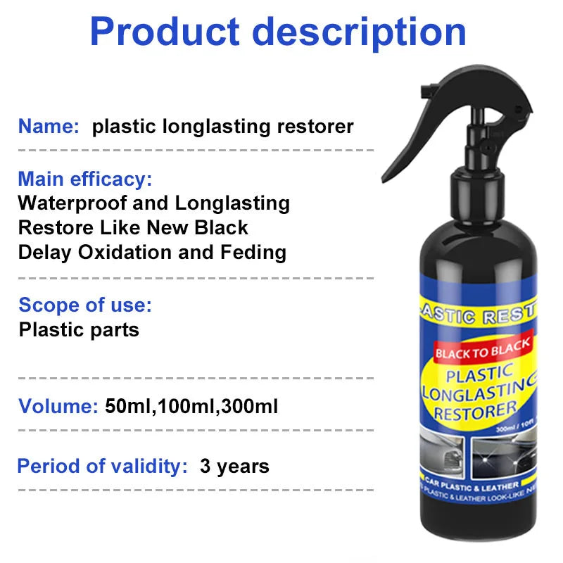 Plastic Leather Restore, Auto Polish And Repair Coating Renovator.