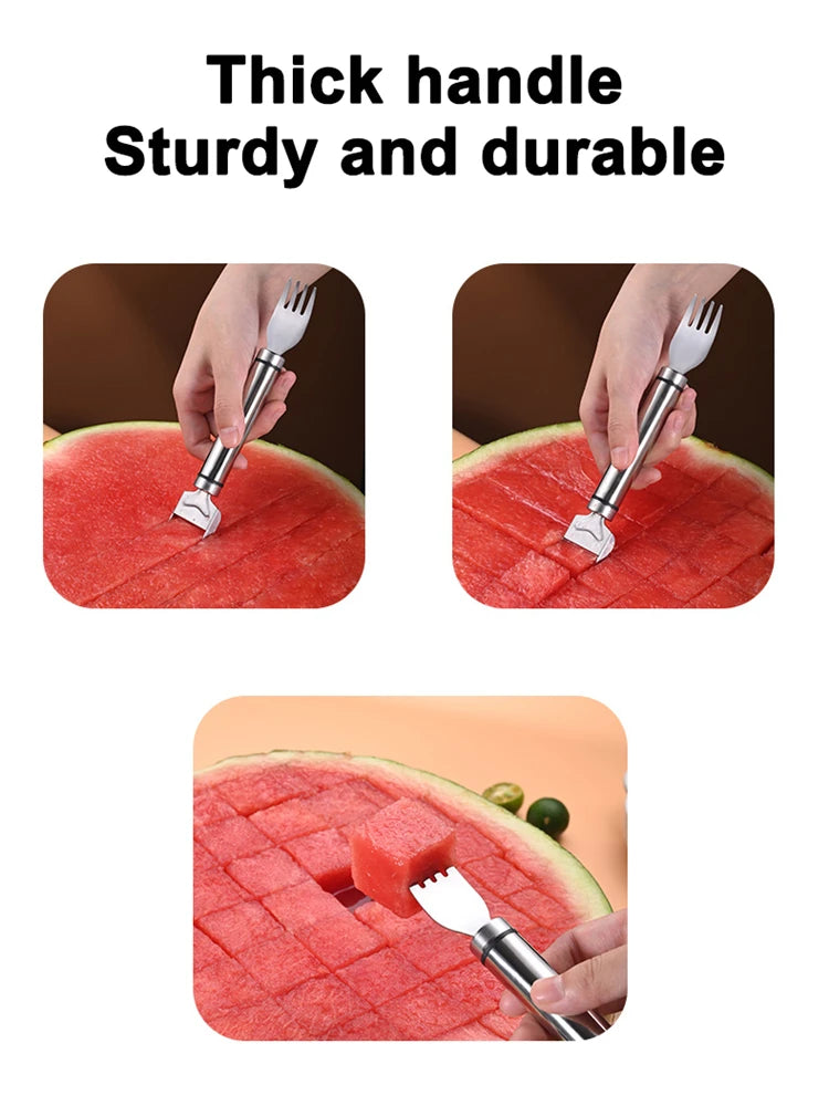 Stainless Steel Windmill Watermelon Cutter Artifact Salad Fruit Slicer Cutter Tool Watermelon Digger Kitchen Accessories Gadgets