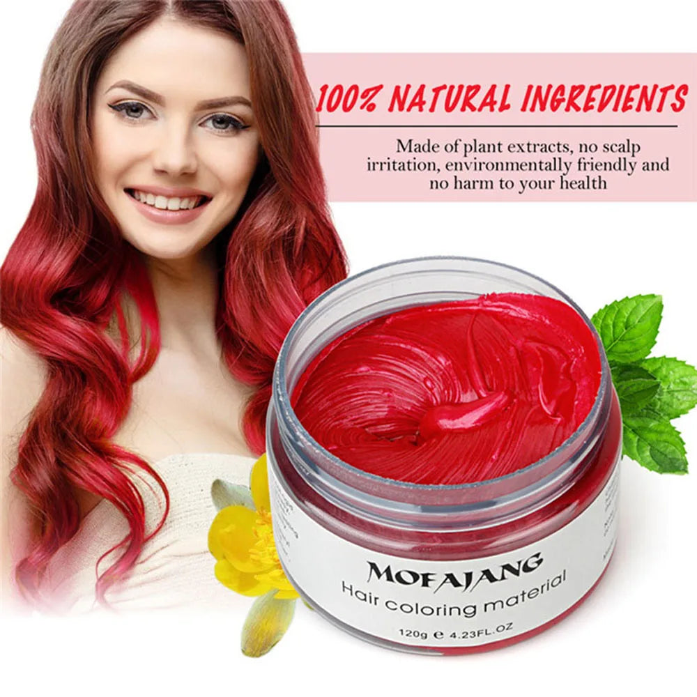 Unisex Temporary Hair Color Wax