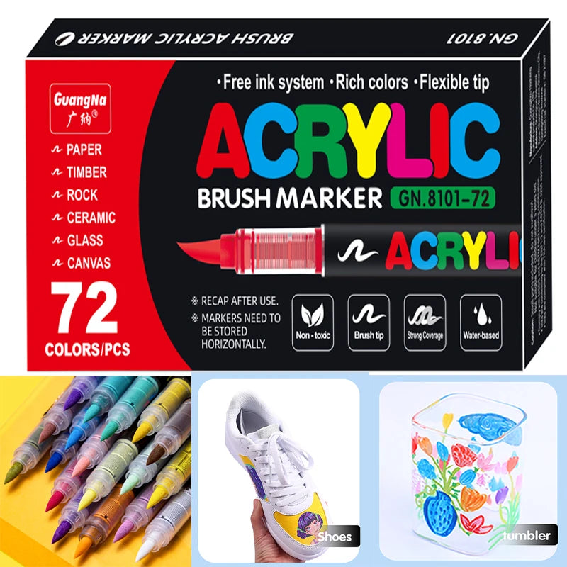 Premium Acrylic Markers: All Surface Marker